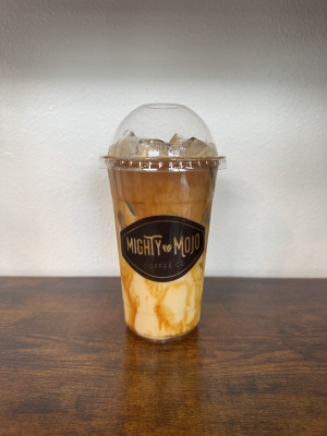 CARAMEL FLAVOR + MILK + ESPRESSO