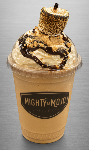 TOASTED MARSHMALLOW + CHOCOLATE BLENDED + WHIP