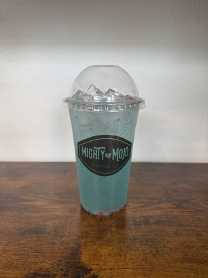 BLUE ENERGY + PINEBERRY + LEMONADE FUSION + SPARKLING WATER