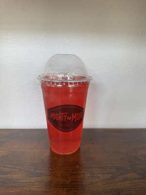 ICED RASPBERRY GREEN TEA + PEPPERMINT + LEMONADE